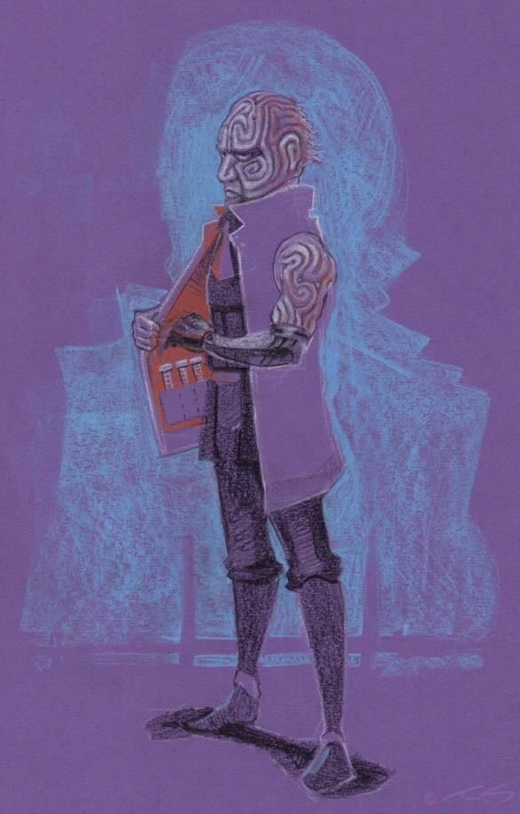 Suspicious trader. Character concept